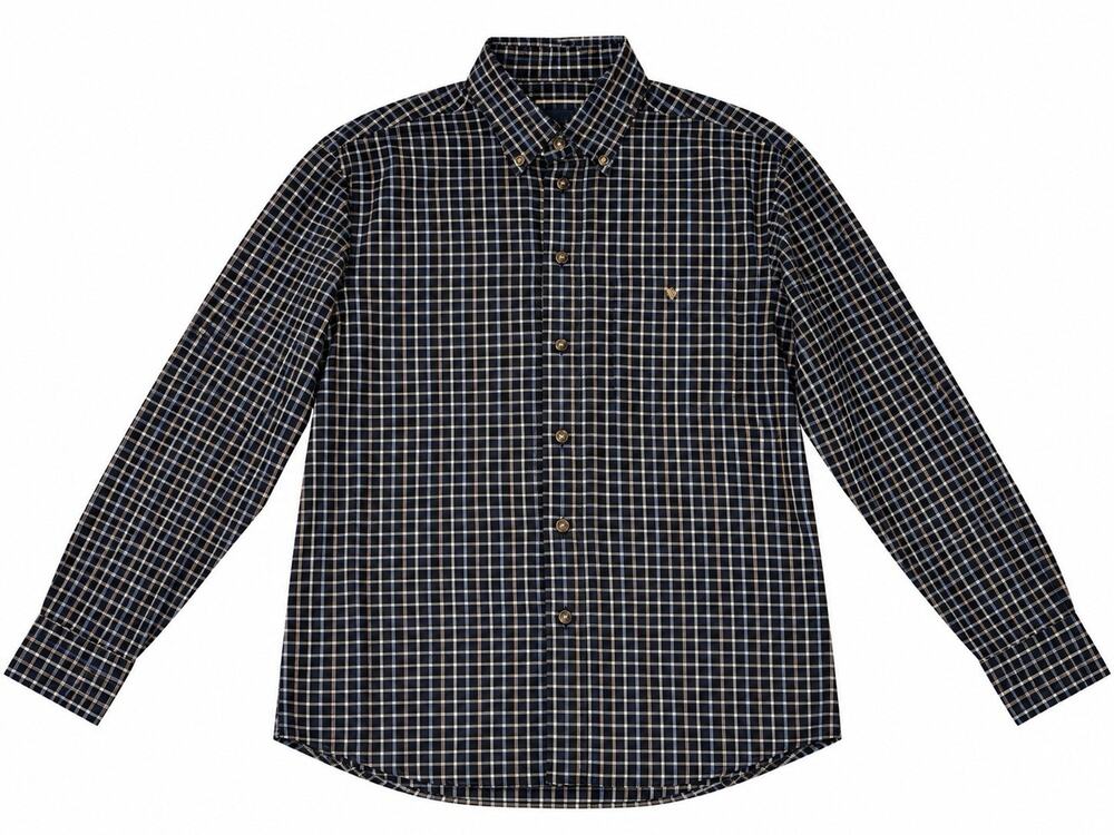 Roundtree & Yorke Men’s Medium Portuguese Flannel Plaid Button Down Shirt